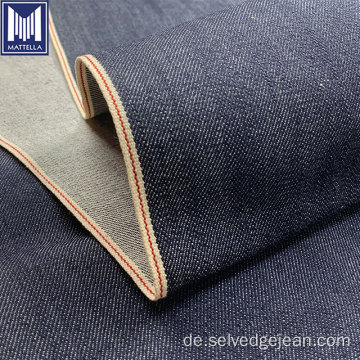 100% Bio-Baumwolle 14-15 Unzen Selvedge Denim Stoff